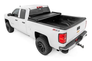 Chevrolet Silverado 1500 LD Soft Tri-Fold Bed Cover - Rough Country - Tri-Fold Vinyl - 2019